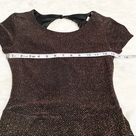 B.DARLIN Gold Glittery Dress - Picture 5 of 8